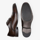 Sapato de Couro Smart Comfort Madison Hi-Soft 32 Marrom Cadarço